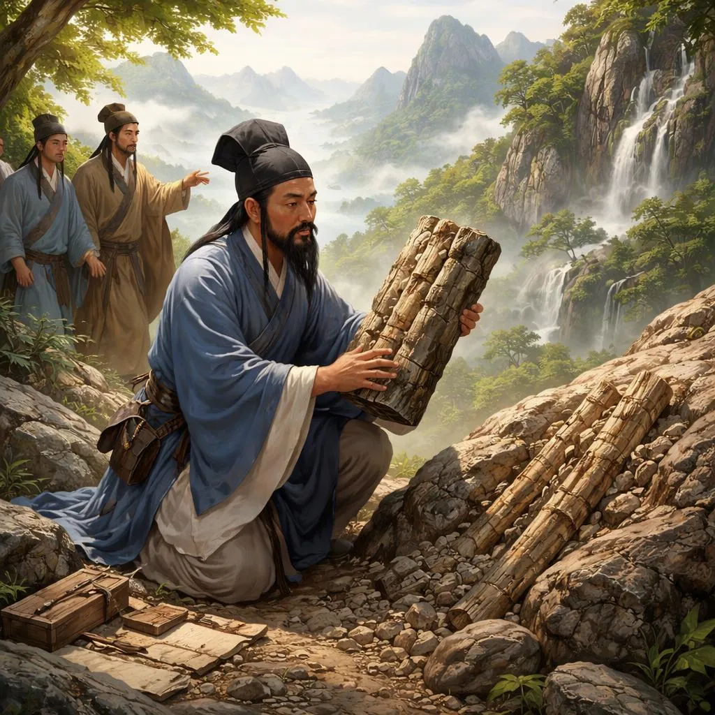 O Que Um Homem Descobriu Bambu Fossilizado em Uma Montanha e Percebeu que a Terra Muda com o Tempo? História da Celebridade: Shen Kuo
