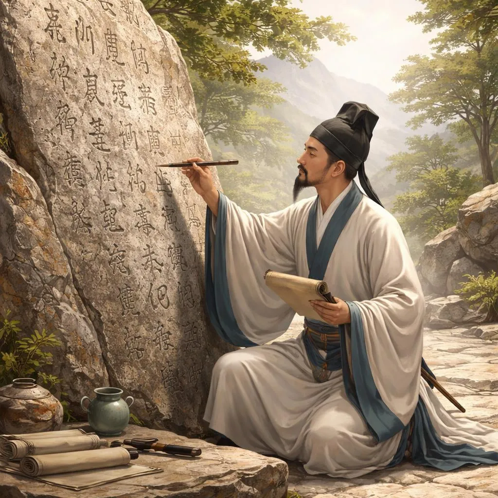 ¿Qué hombre estudió inscripciones de piedra antiguas hasta que su caligrafía se volvió perfecta? Historia de celebridades: Ouyang Xun