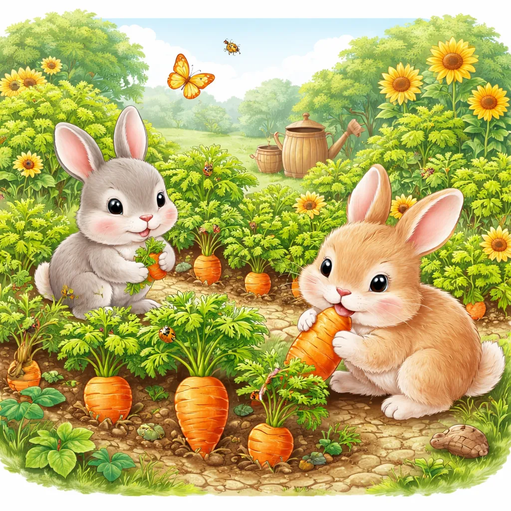 Akar Oranye Apa yang Disukai Kelinci untuk Dikunyah? Mari Belajar tentang Tanaman Wortel!