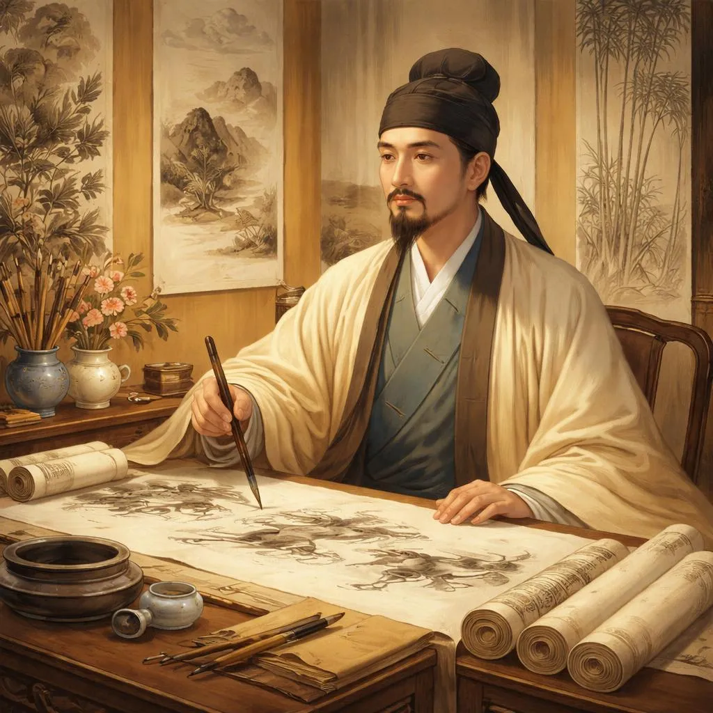 哪位画家和书法家掌握了每一种风格并成为著名学者?名人故事:赵孟頫