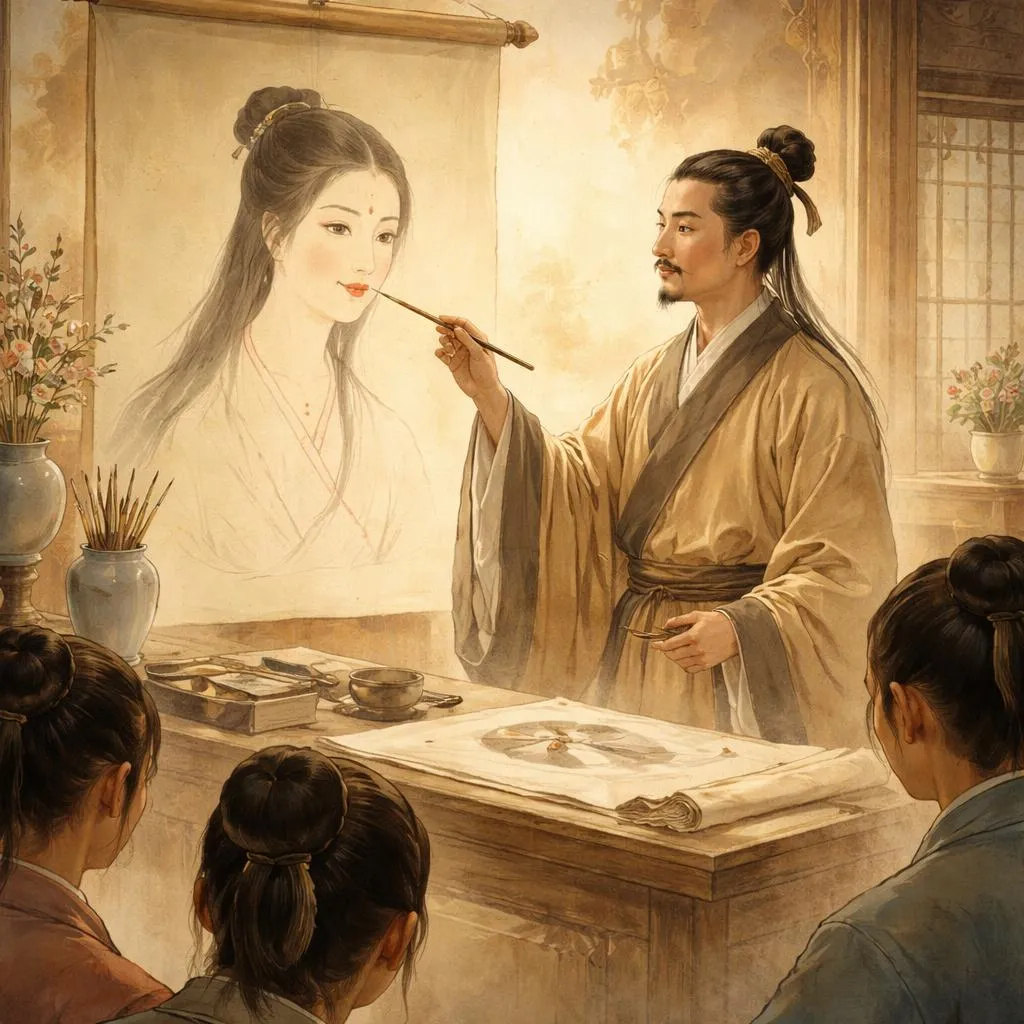 哪位画家相信在肖像上加上三个点可以让它微笑?名人故事:顾恺之