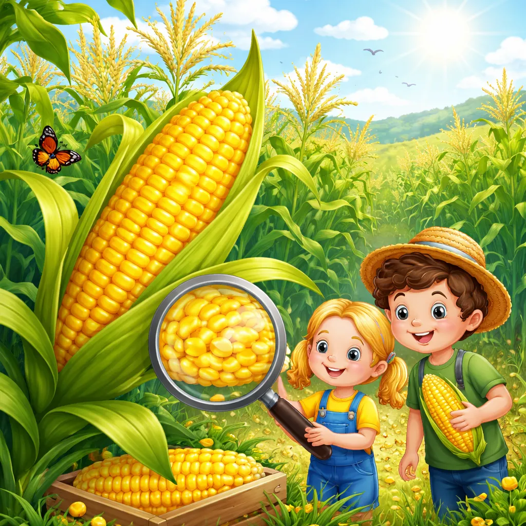 What Plant Hides Its Seeds in Rows? Let’s Learn About the Corn Plant!