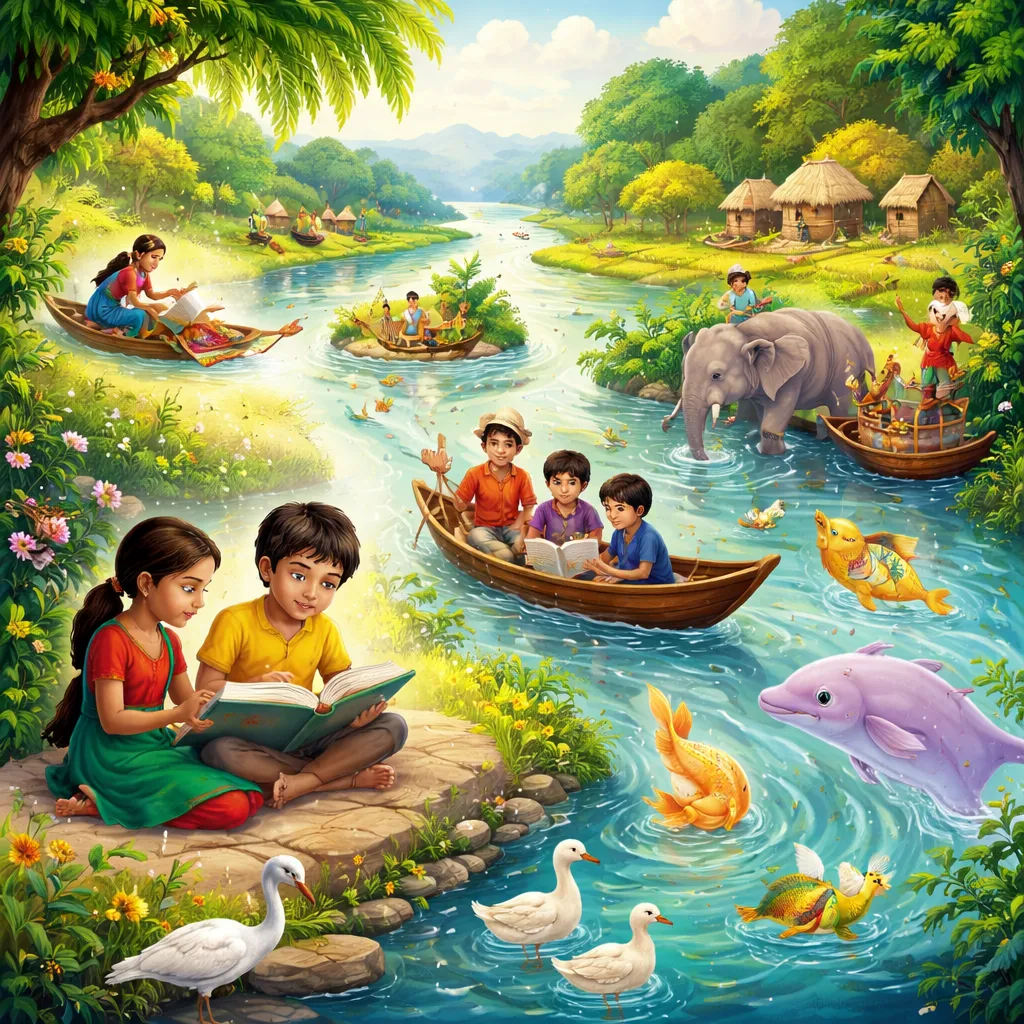 Cerita Apa yang Mengalir Melalui Sungai Saat Belajar Membaca: Bangladesh?