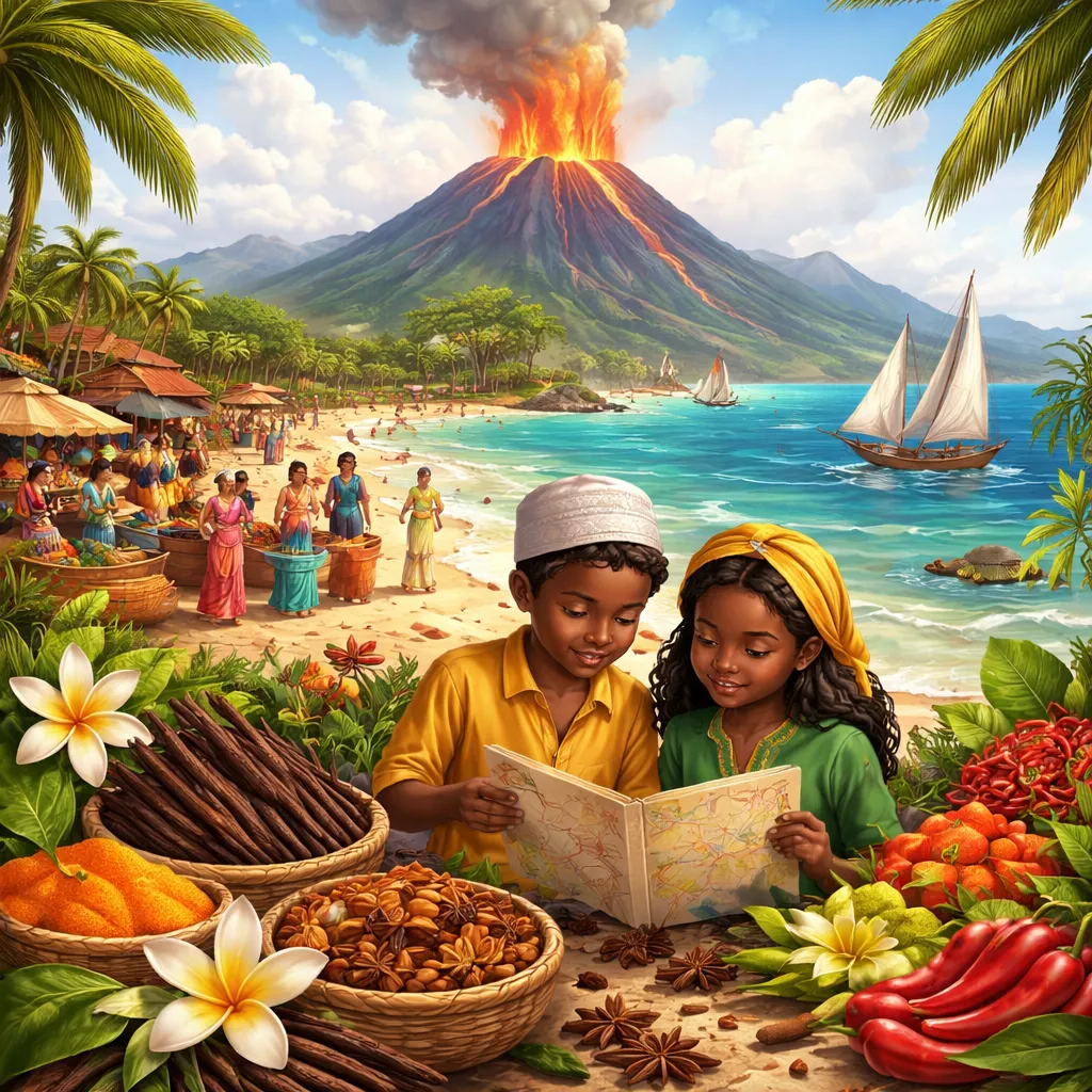 What Stories of Volcanic Islands and Spice Can We Discover When Learning Reading: Comoros?