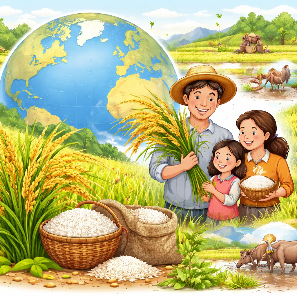 Biji Kecil Apa yang Memberi Makan Setengah Dunia? Mari Belajar tentang Tanaman Padi!