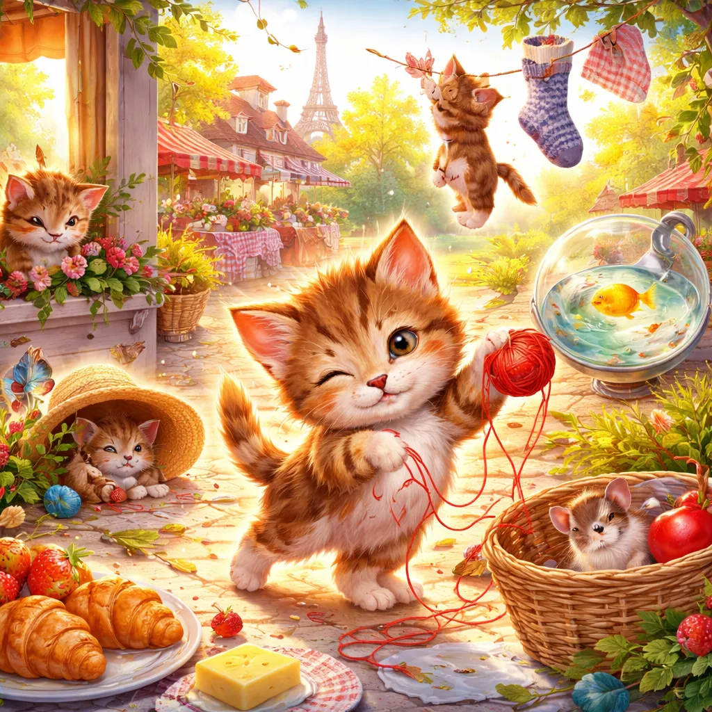 ¿Qué Trucos Juega el Gatito (Le petit chat) en la Canción Francesa?