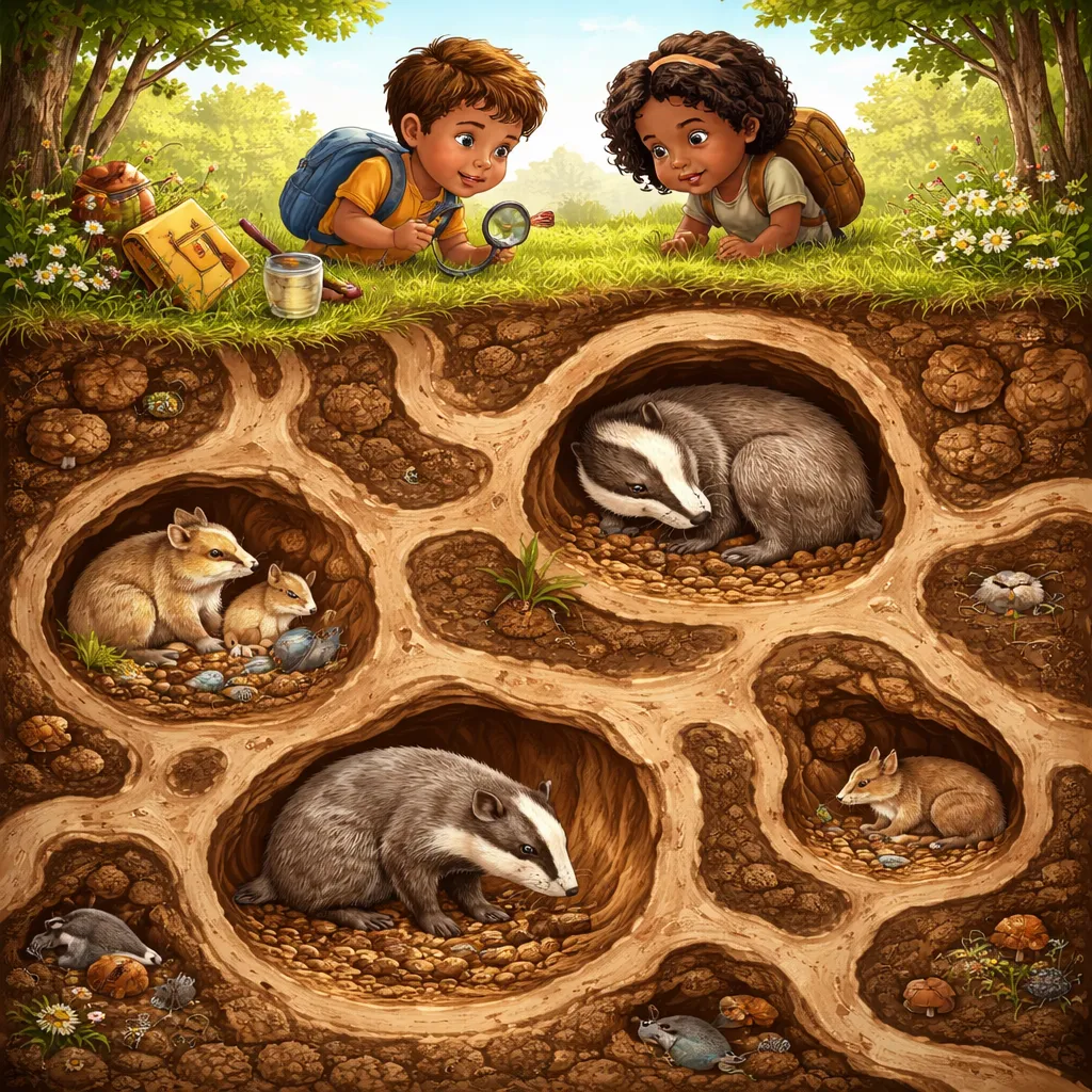 O Que os Arquitetos Subterrâneos Apresentam ao Aprender Sobre o Texugo?