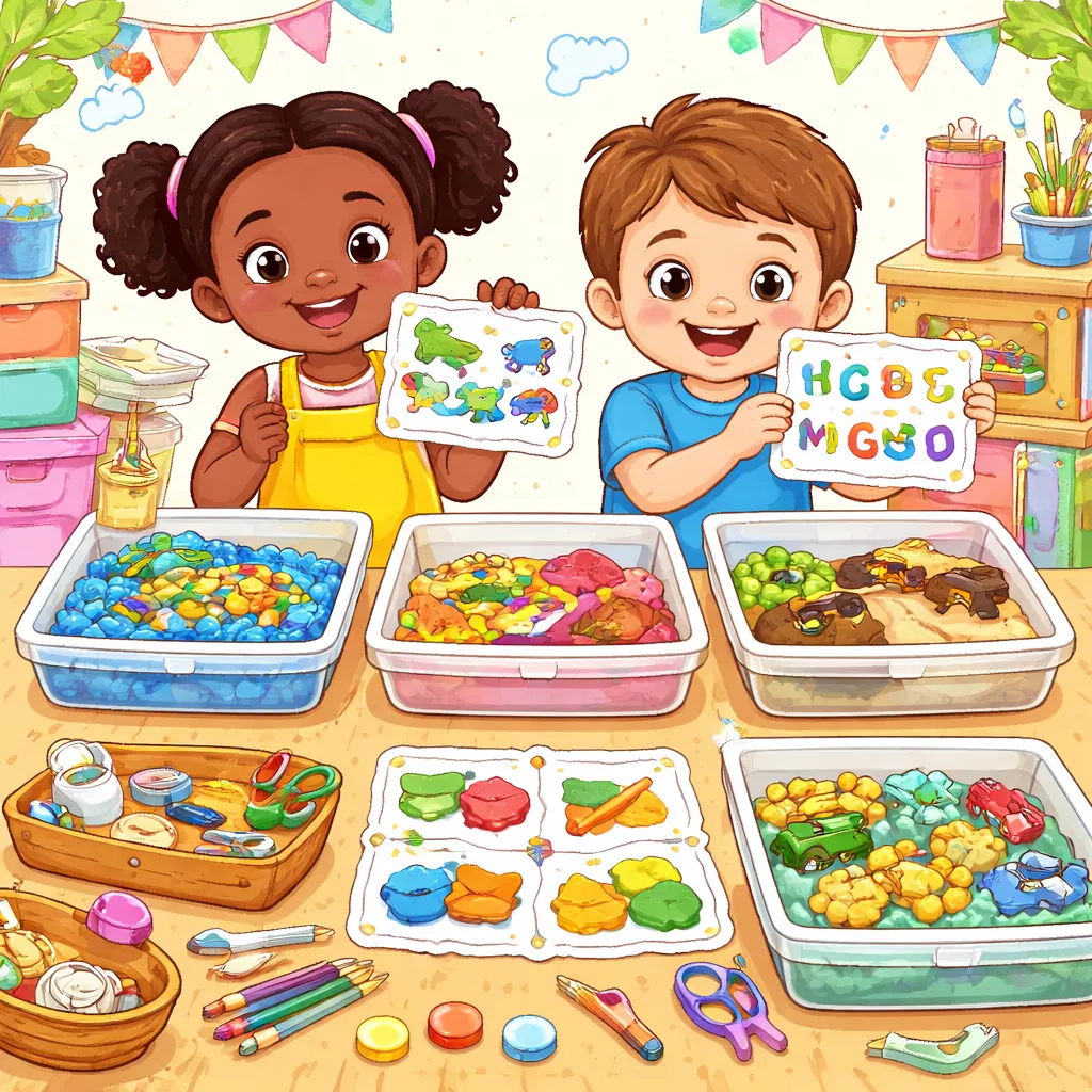 What's in the Box? Let's Make DIY Sensory Bin Labels for English!