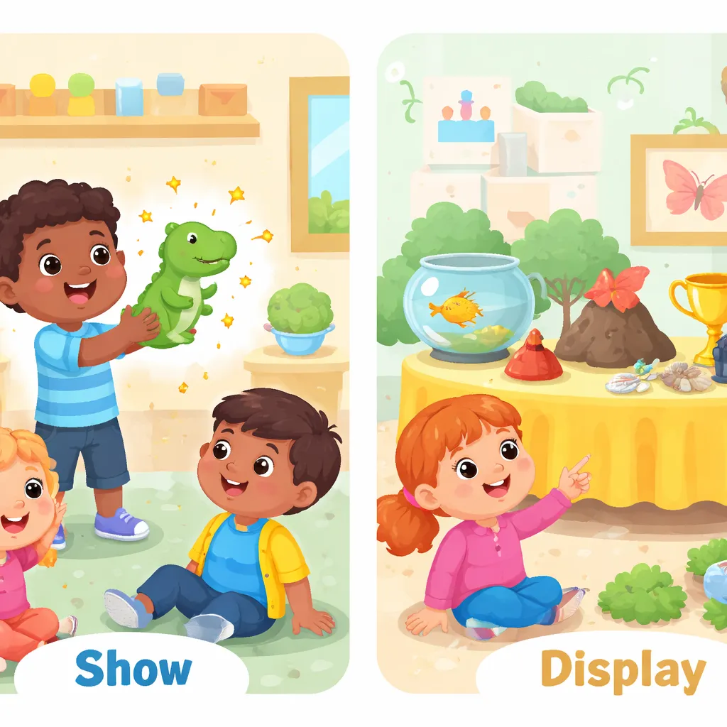 What's the Real Difference Between "Show" and "Display" for Young Learners?