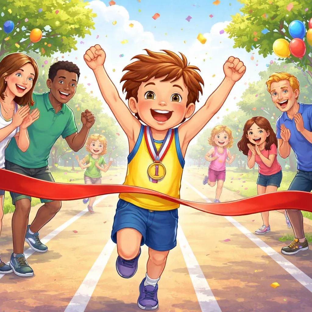 ¿Cuando un niño gana una carrera, deberías decir “Ganaste” o “Eres el ganador” para celebrar su éxito?