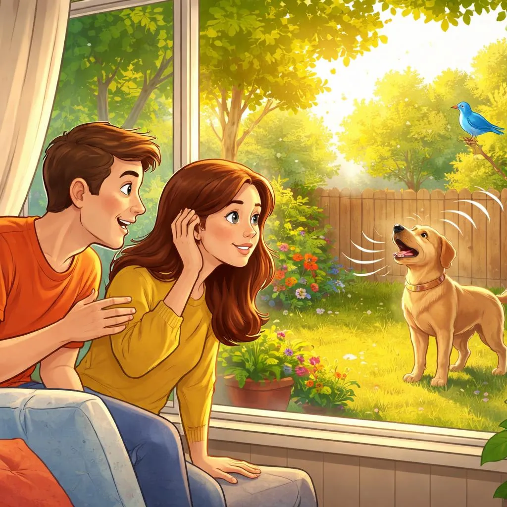 When a Dog Barks Outside, Should You Ask “Do You Hear That?” or “Can You Hear It?” to Share the Sound?