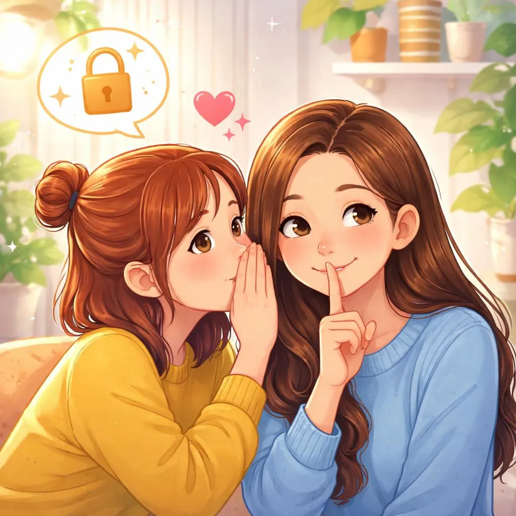 When a Friend Shares a Secret, Should You Say “It's a Secret” or “Don't Tell” to Show You Will Keep It?