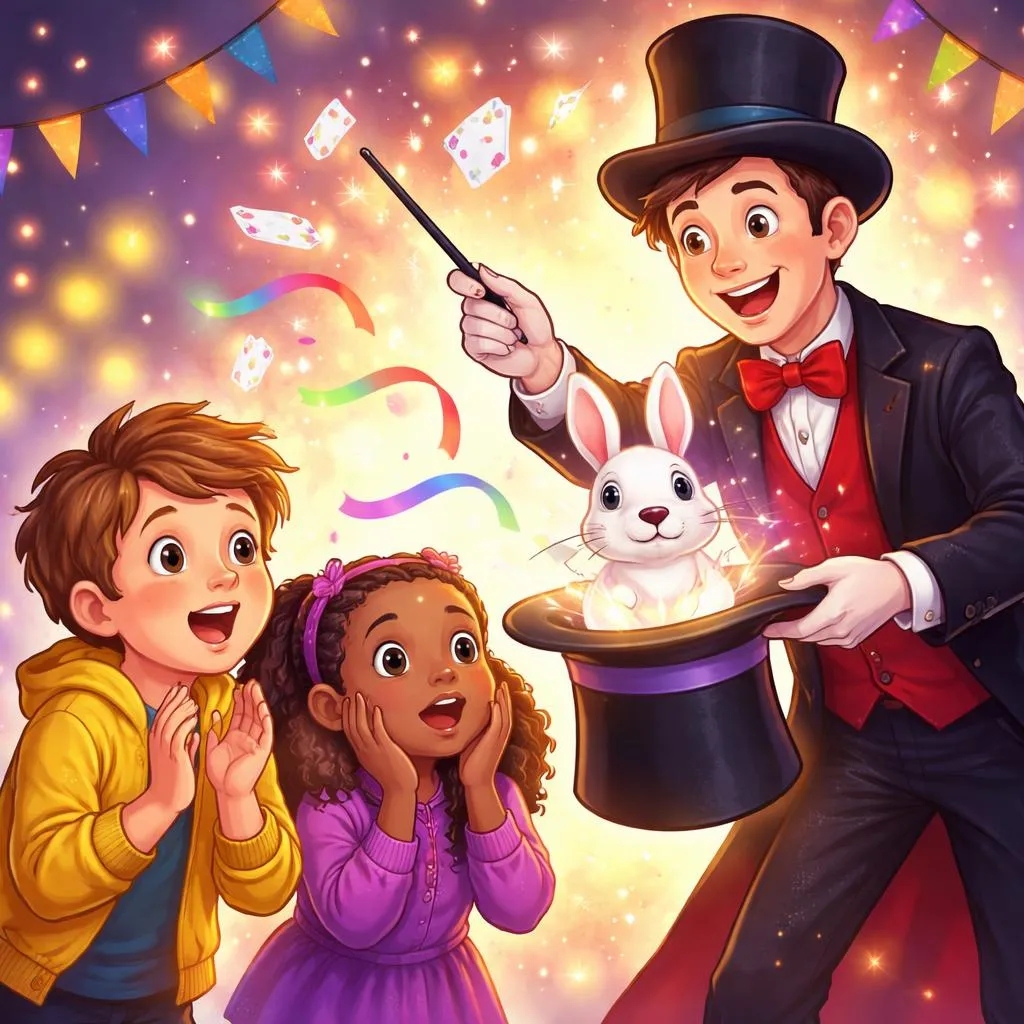 ¿Cuando un truco de magia impresiona, debería un niño decir “Es asombroso” o “Es sorprendente” para mostrar asombro?