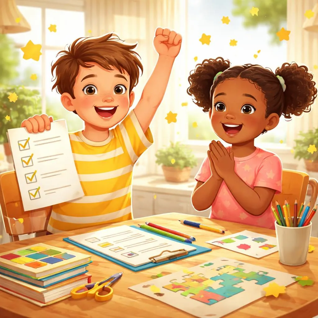 ¿Cuando una tarea está terminada, debería un niño decir “Lo terminé” o “Lo completé”?