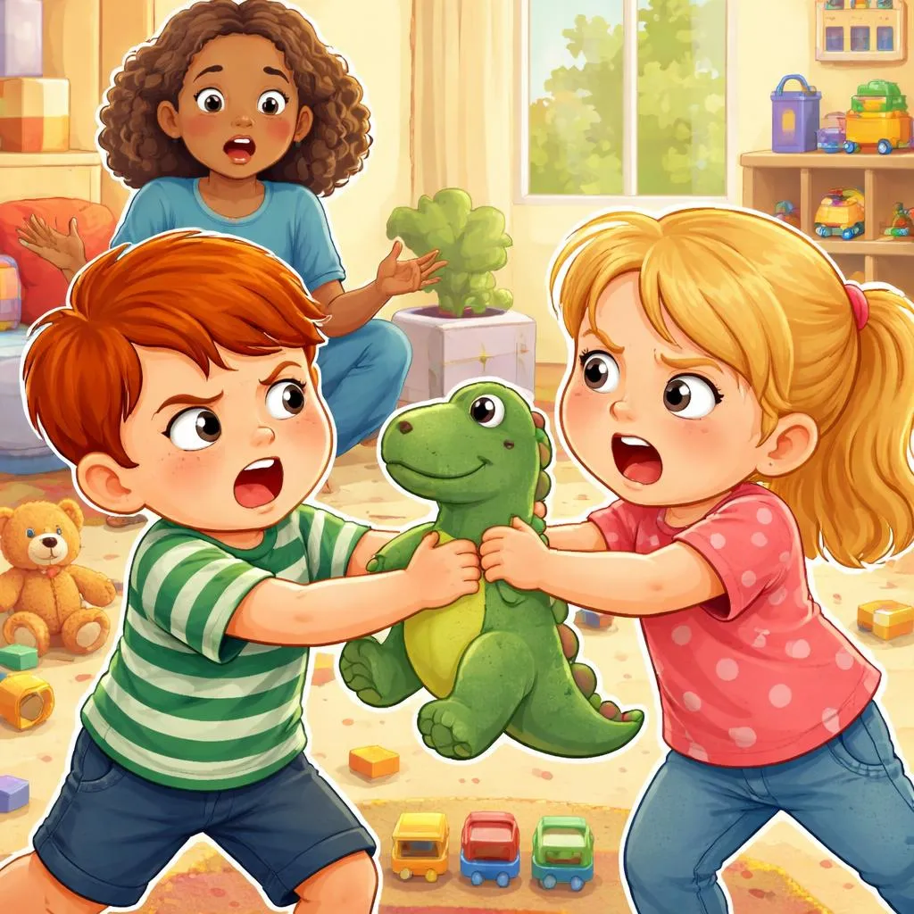 When a Toy Is Taken, Should a Child Say “That's Mine” or “That Belongs to Me”?