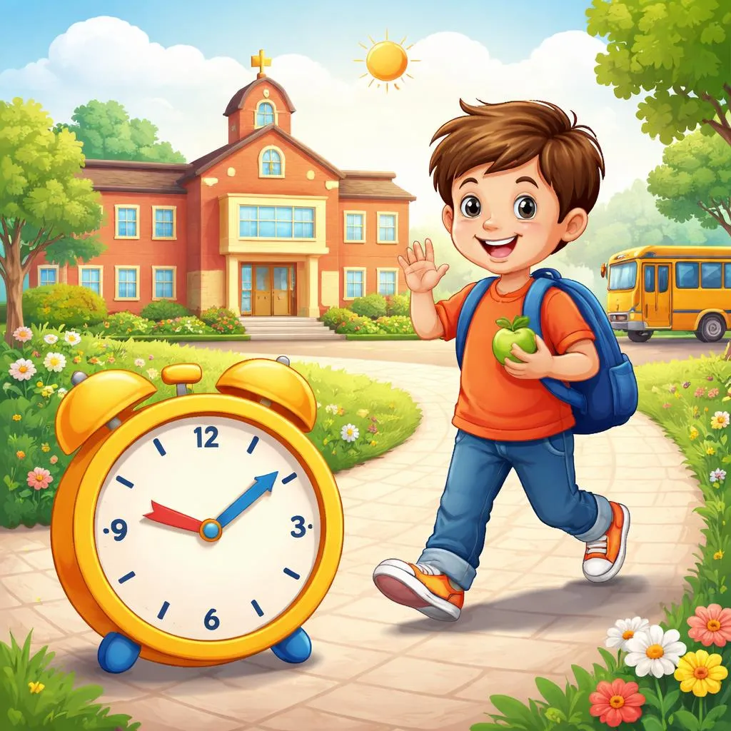 Kapan Seorang Anak Datang Lebih Awal dan Tepat Waktu ke Sekolah? Panduan Kata yang Tepat Waktu