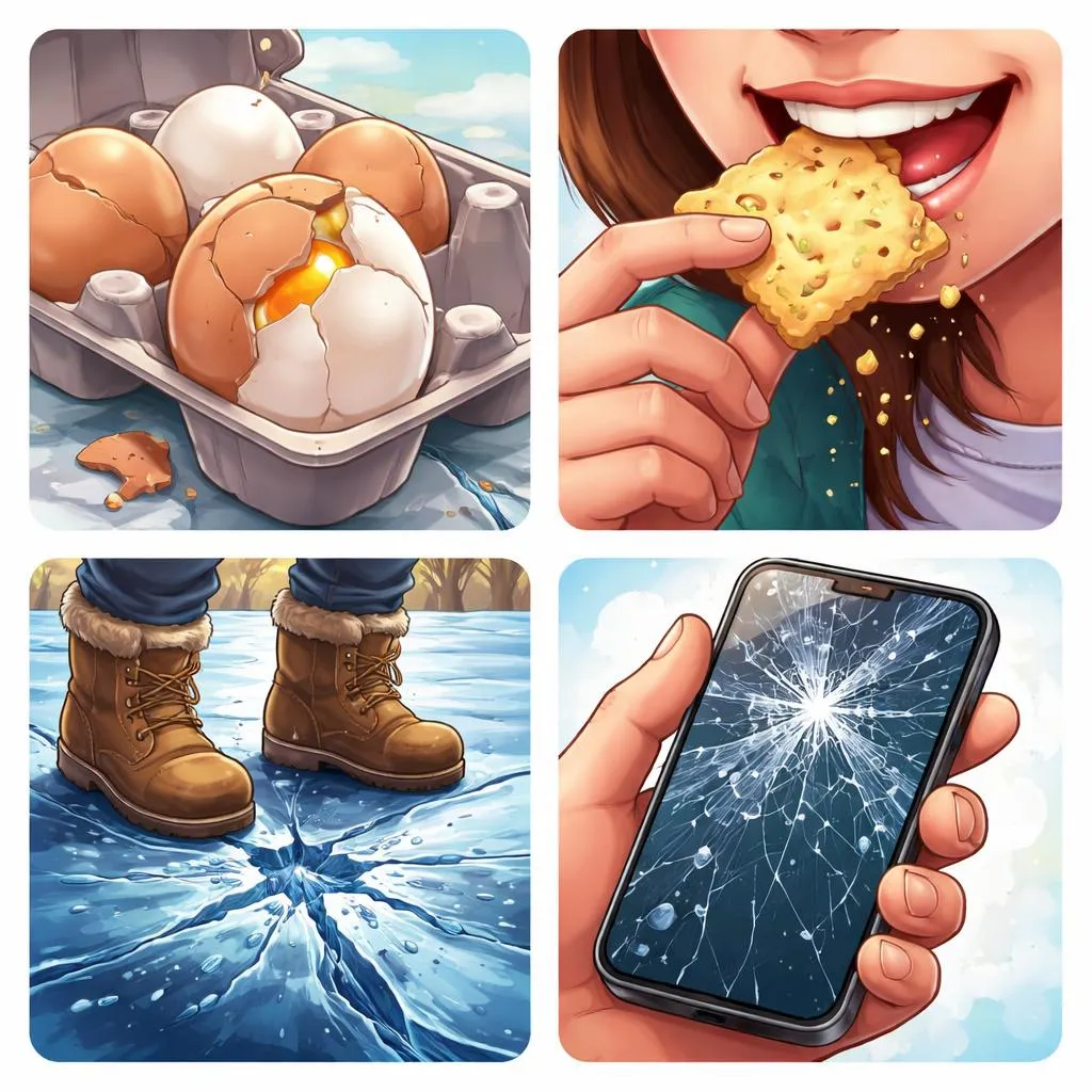 Kapan Telur Retak, Makan Biskuit, Mendengar Es Retak, atau Melihat Layar Telepon Retak?