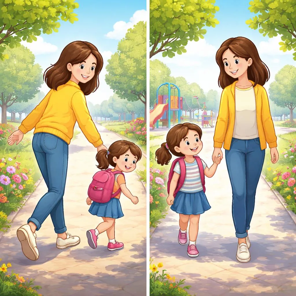¿Cuando guías a un niño a algún lugar, dices “Sígueme” o “Ven conmigo”?