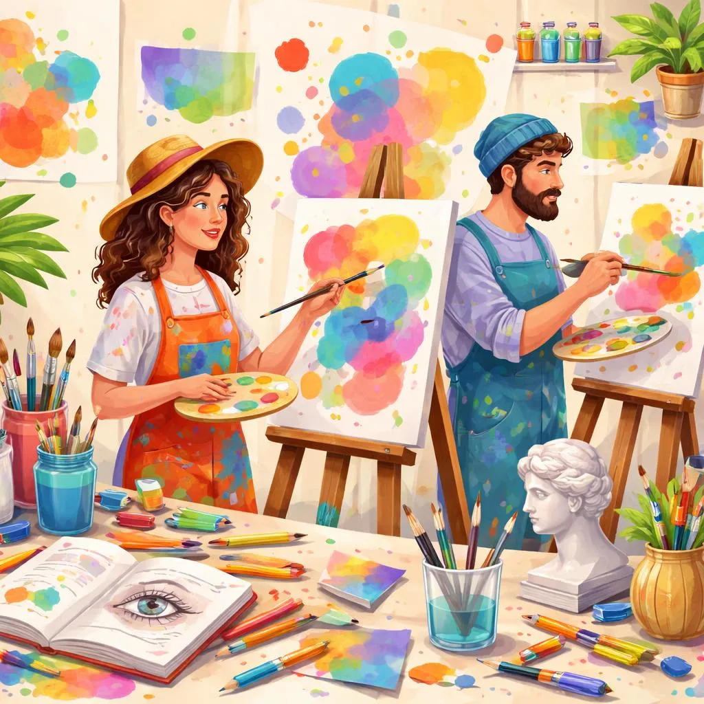 Quando uma Pessoa Criativa é Chamada de Artista e Pintor? Um Guia de Vocabulário de Arte