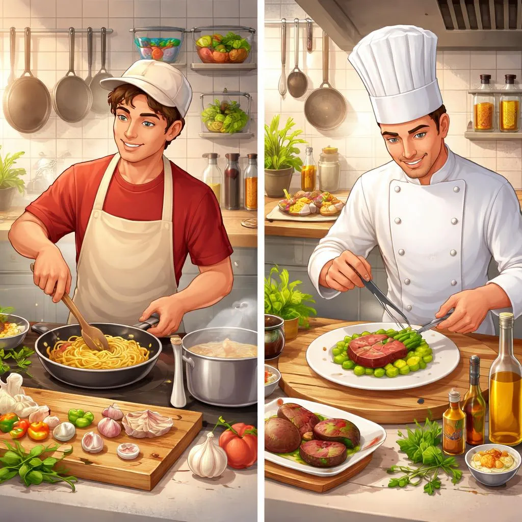 When Is a Food Maker Called a Cook and Chef? A Kitchen Vocabulary Guide