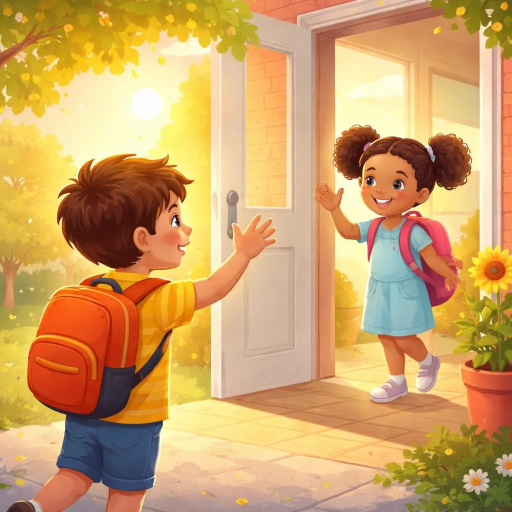¿Cuándo decir adiós por el día, debe un niño decir “Nos vemos mañana” o “Hasta mañana”?