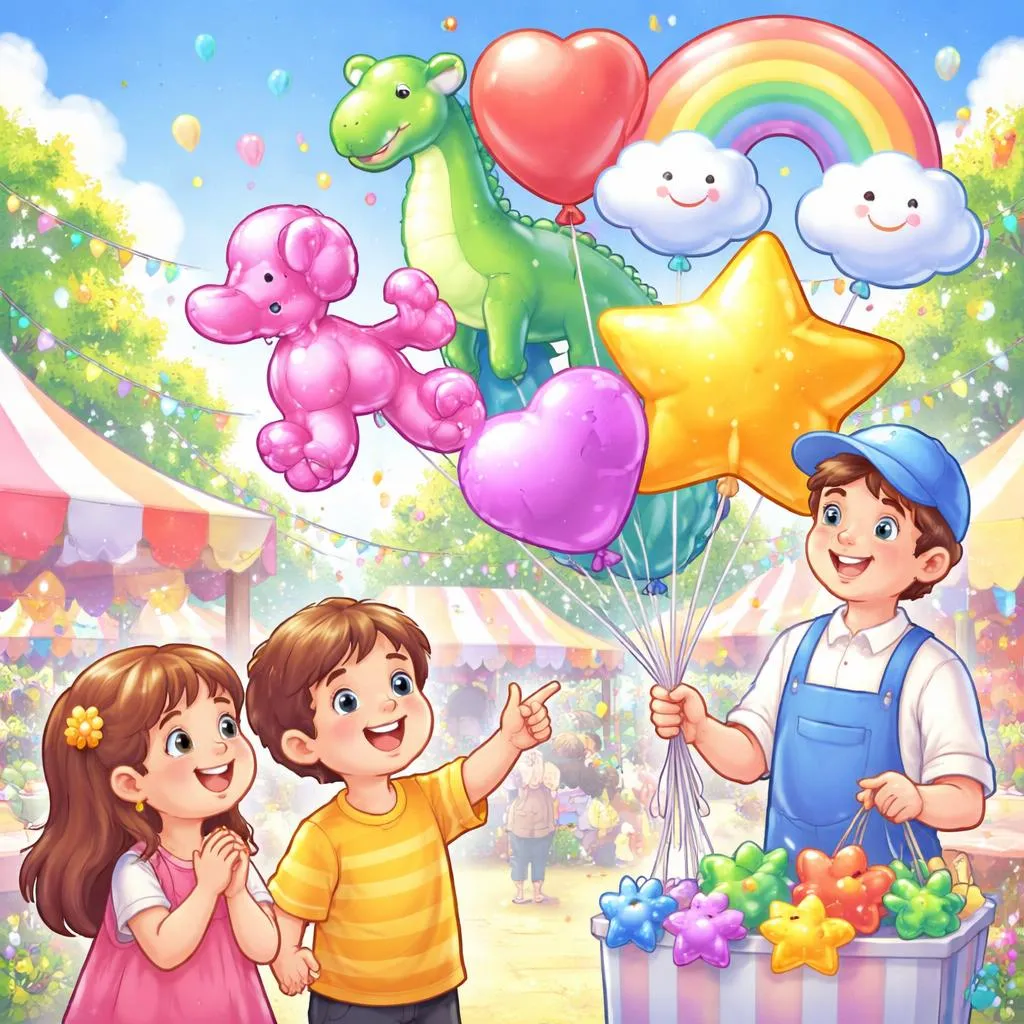 ¿Al ver un globo único, debería un niño decir “Me gusta la forma” o “Buena forma” para elogiarlo?