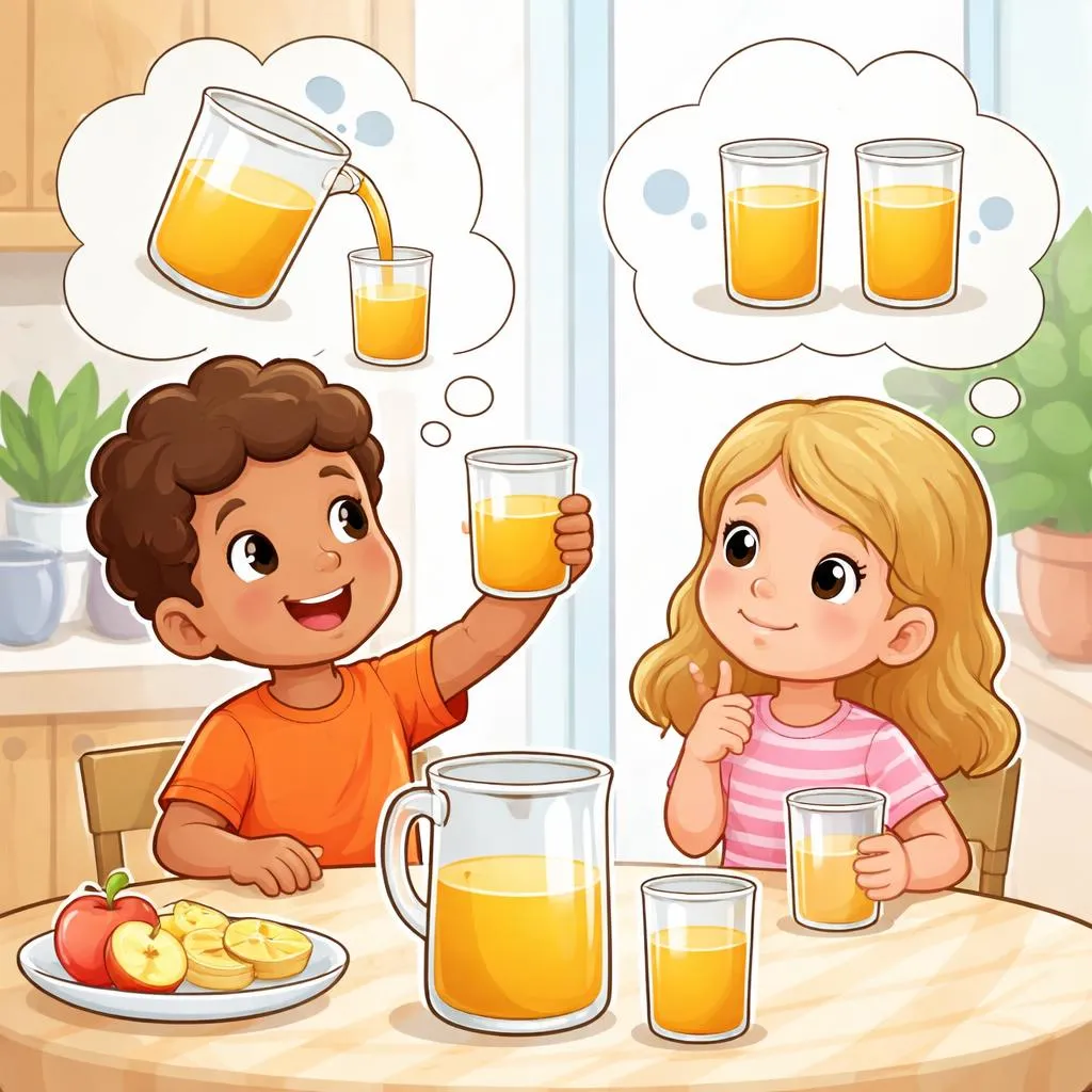 When Should a Child Ask for “More” Juice Instead of an “Additional” Cup of Juice?