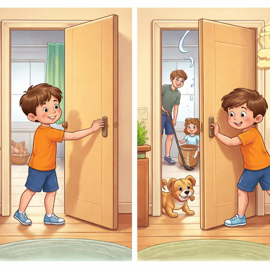 Kapan Seharusnya Anak-Anak “Menutup Pintu” dengan Lembut atau “Membanting Pintu” dengan Keras untuk Menghindari Kebisingan?