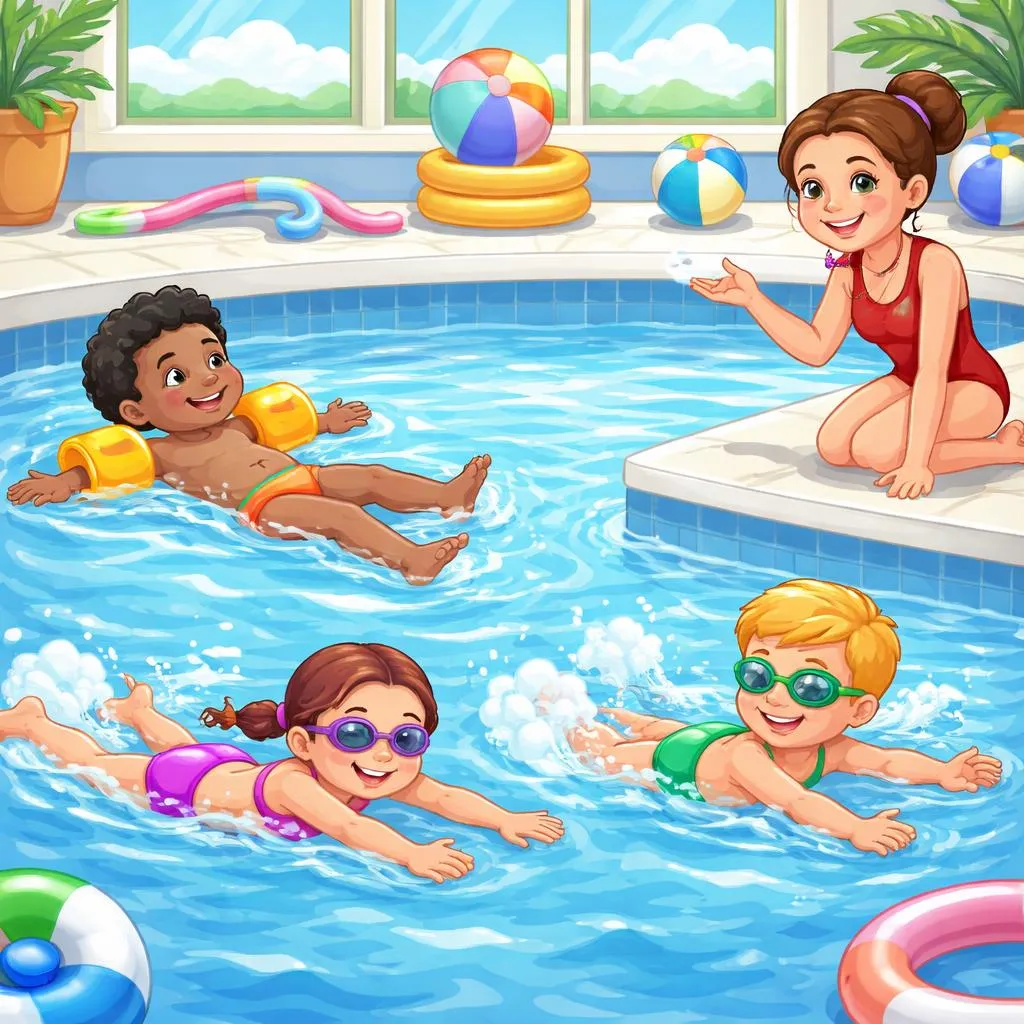 Quando as Crianças Devem Praticar Nadar em Vez de Flutuar Durante a Brincadeira na Água?