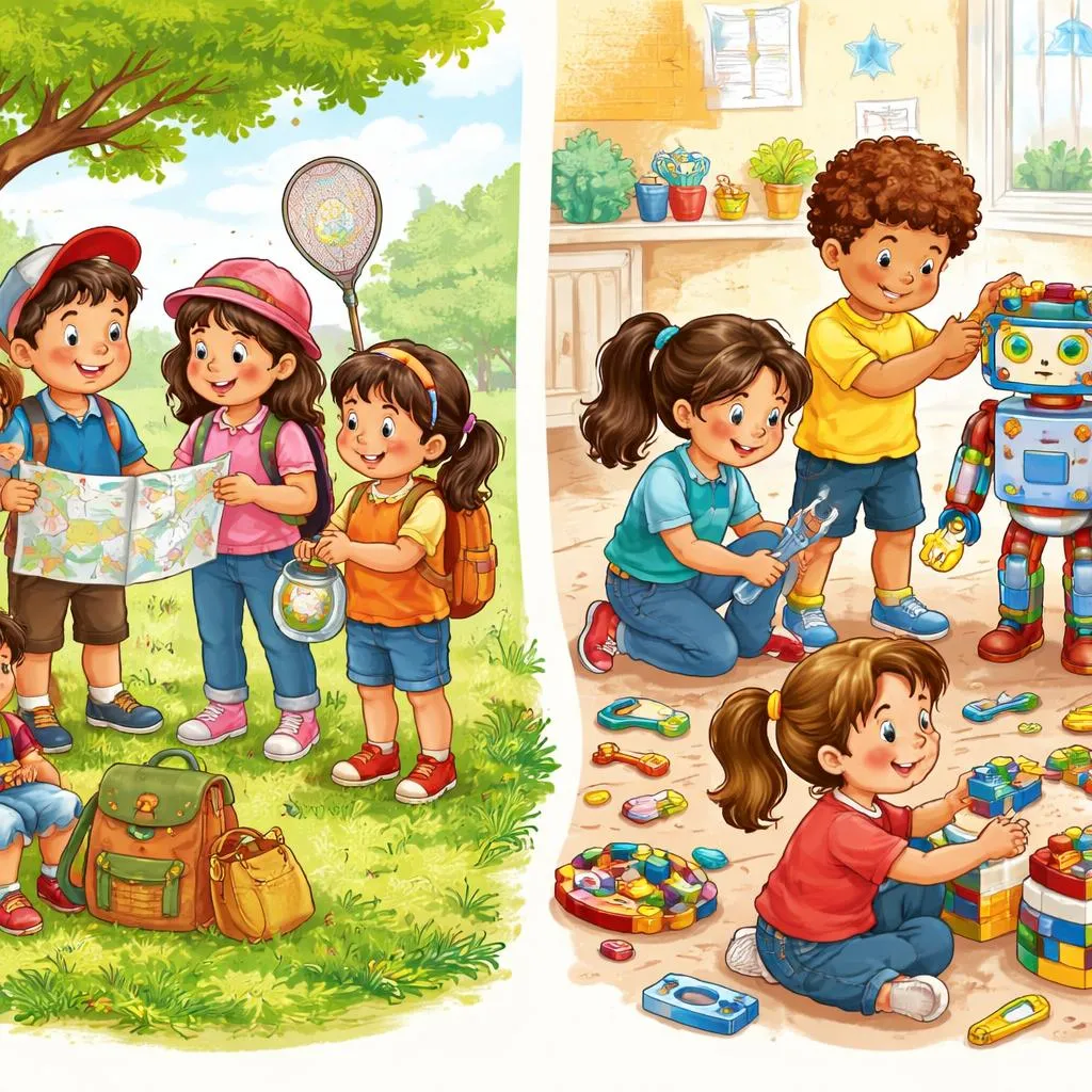 孩子在日常生活中什麼時候應該收集東西或組裝東西？