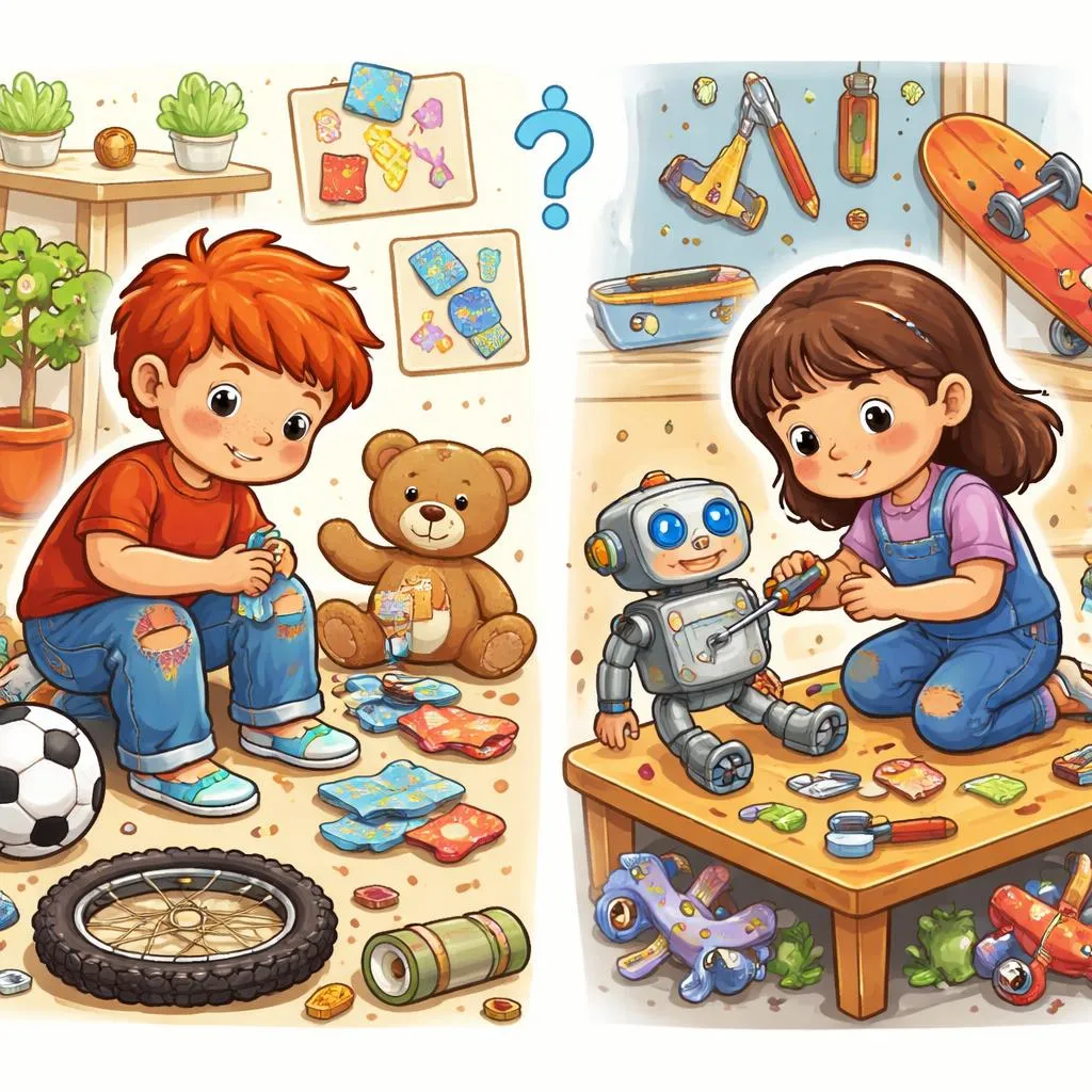 孩子在日常生活中，什麼時候該用『修補』，什麼時候該用『修理』呢？