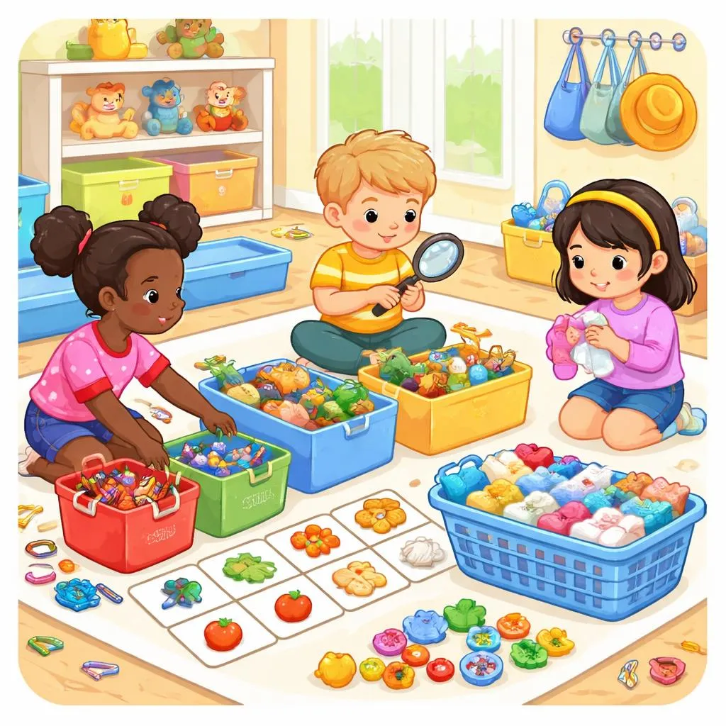 孩子在日常生活中應該如何整理或分類事物？