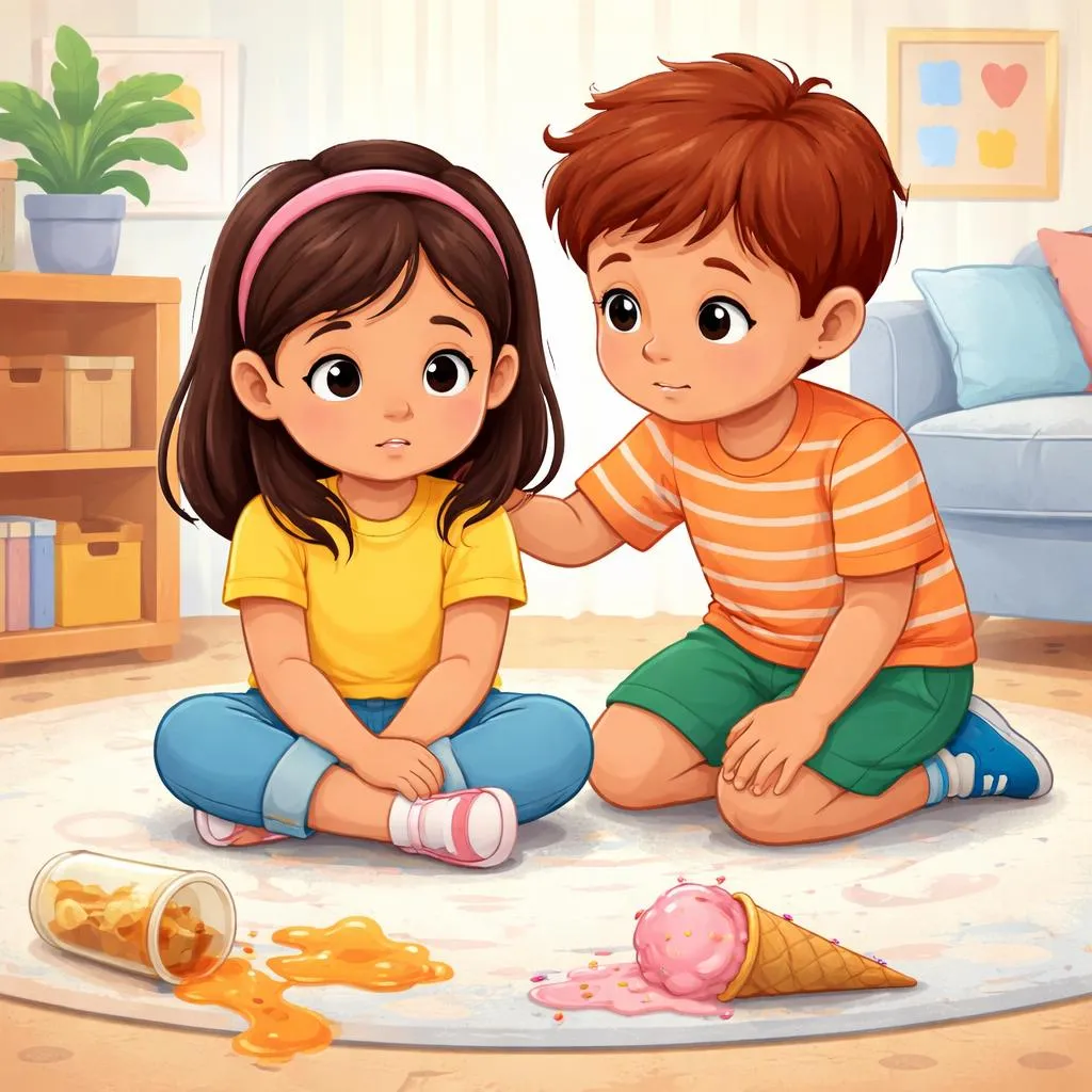 ¿Cuando algo sale mal, debería un niño decir “Qué triste” o “Qué desafortunado”?