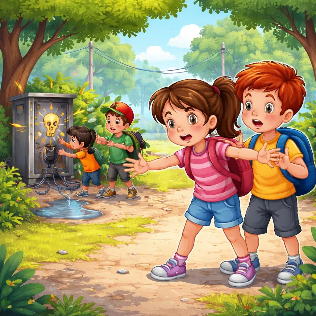 ¿Cuándo algo es peligroso, debe un niño decir “Es peligroso” o “Ten cuidado” para advertir a los demás?