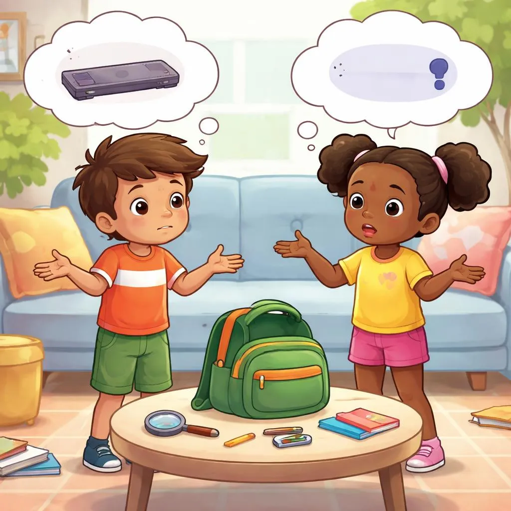 ¿Cuándo falta algo, debe un niño decir “No lo tengo” o “No está conmigo”?
