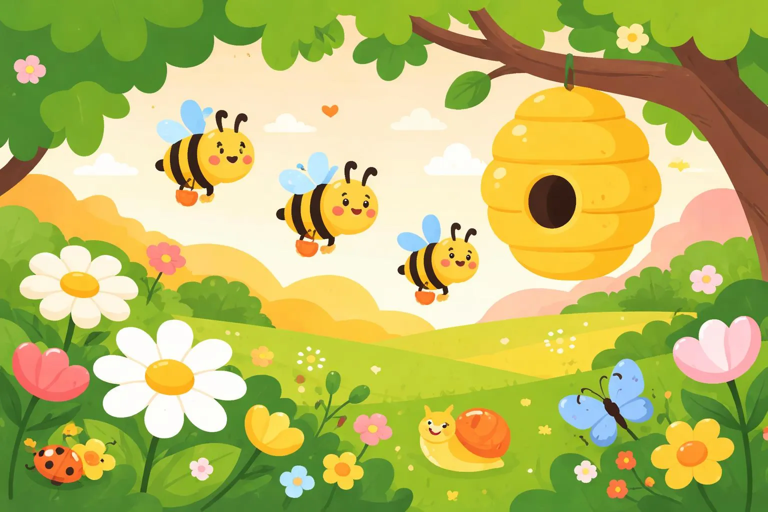 When the Bees All Homeward Fly - Nursery Rhymes And Traditional Poems By FCIT