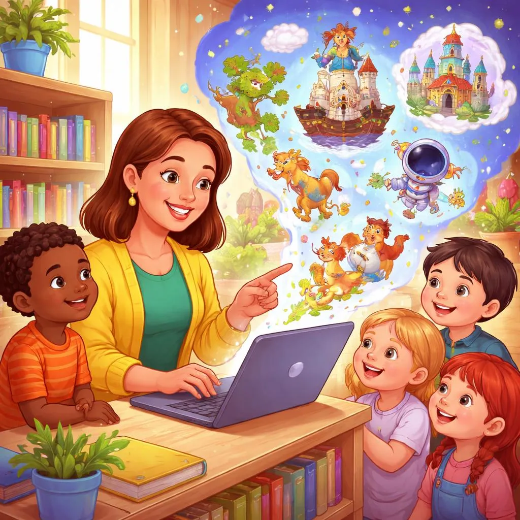 शिक्षक कहाँ से बच्चों की गुणवत्तापूर्ण कहानियाँ निःशुल्क प्राप्त कर सकते हैं?