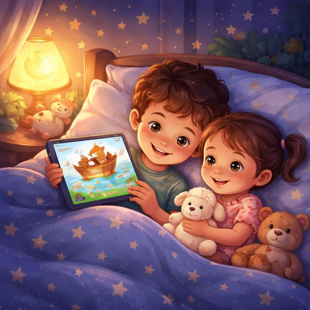 哪里可以免费在线找到引人入胜且温和的儿童圣经睡前故事？