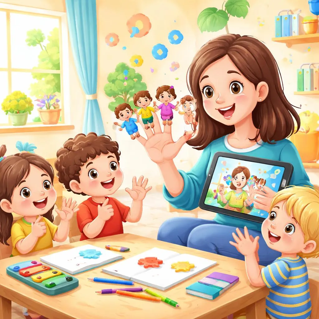 Где можно найти текст песни про пальчики и использовать его для обучения английскому?