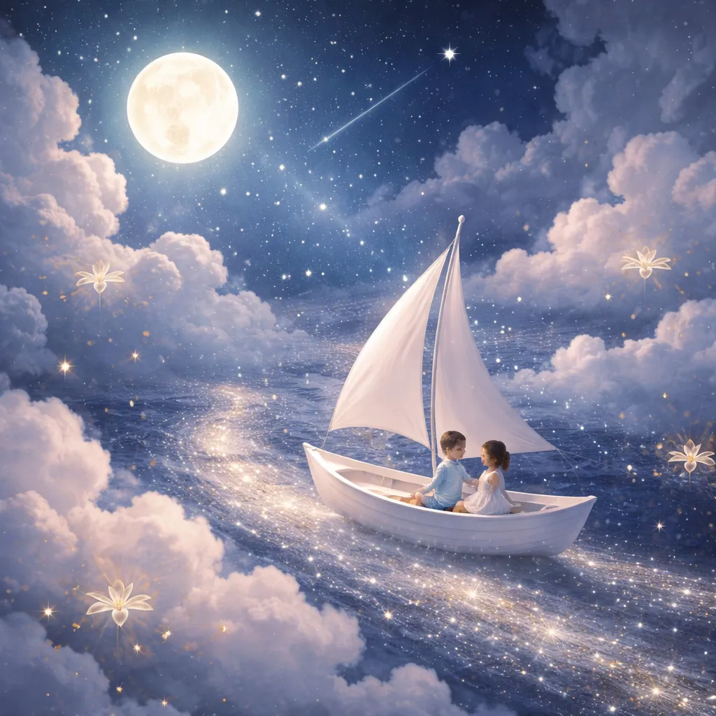 أين يبحر 'القارب الأبيض الصغير (小白船)' الحالم في سماء الليل؟