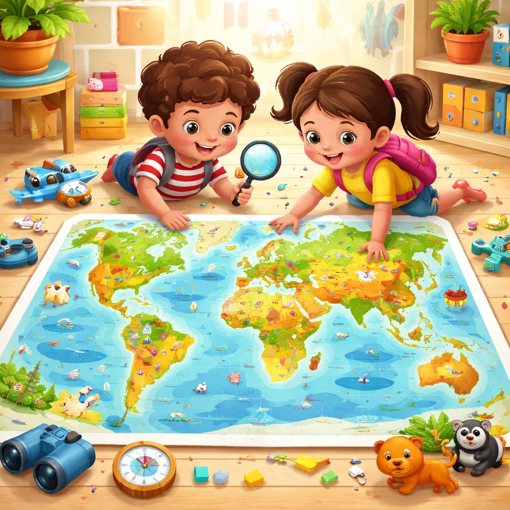 Where in the World Are We? Let's Explore with a Printable Map of the World for Kids!