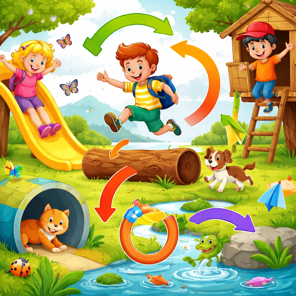 Where Is It Going? A Kid's Fun Guide to Prepositions of Movement