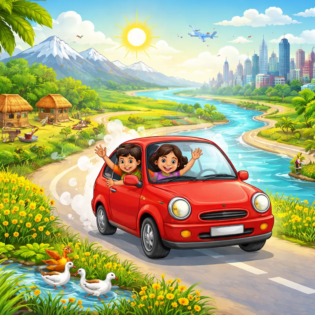 Di Mana Lagu Bengali: Mobil Kecil (মোটর গাড়ি) Melaju?