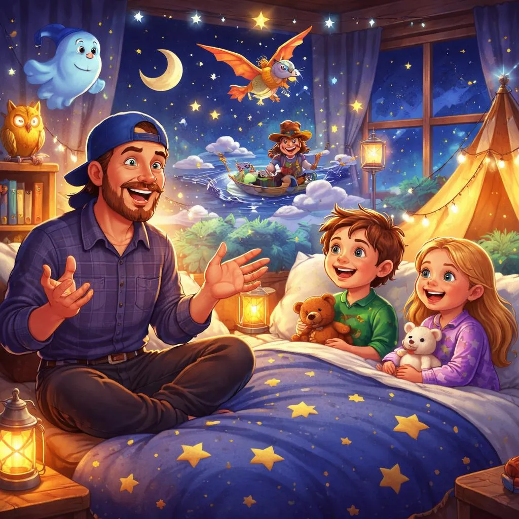 Где найти веселые и беззаботные истории на ночь от MrBallen для детей?