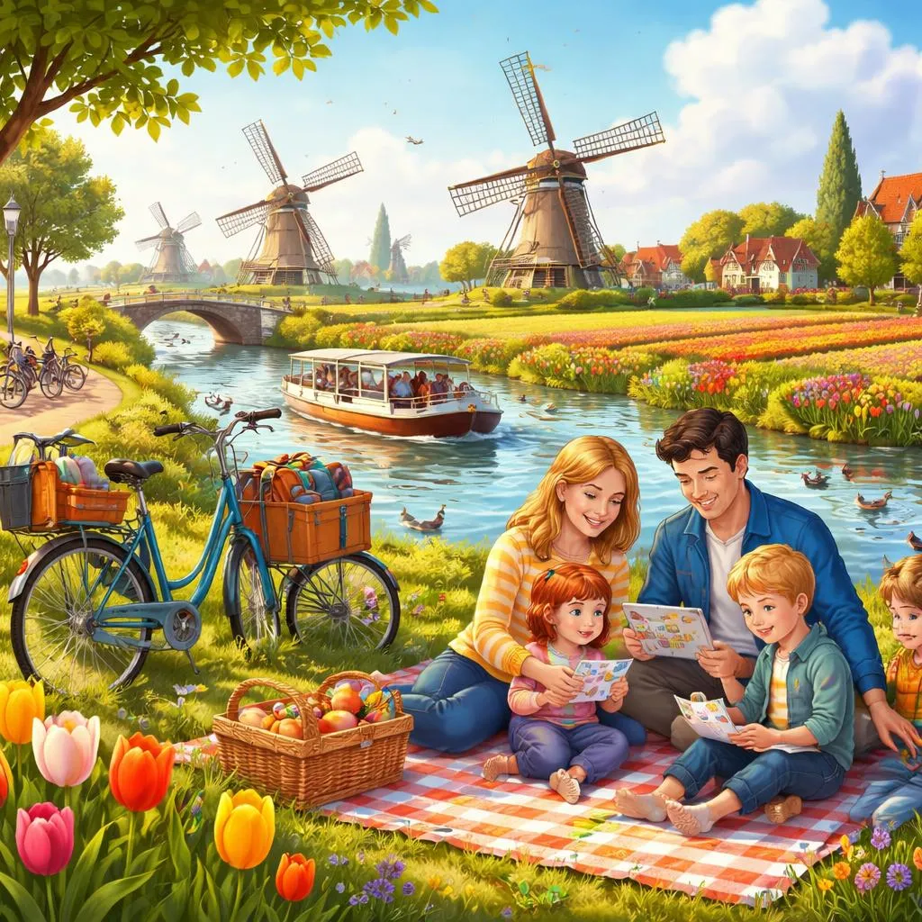 风车与运河相遇的地方：荷兰交通家庭？