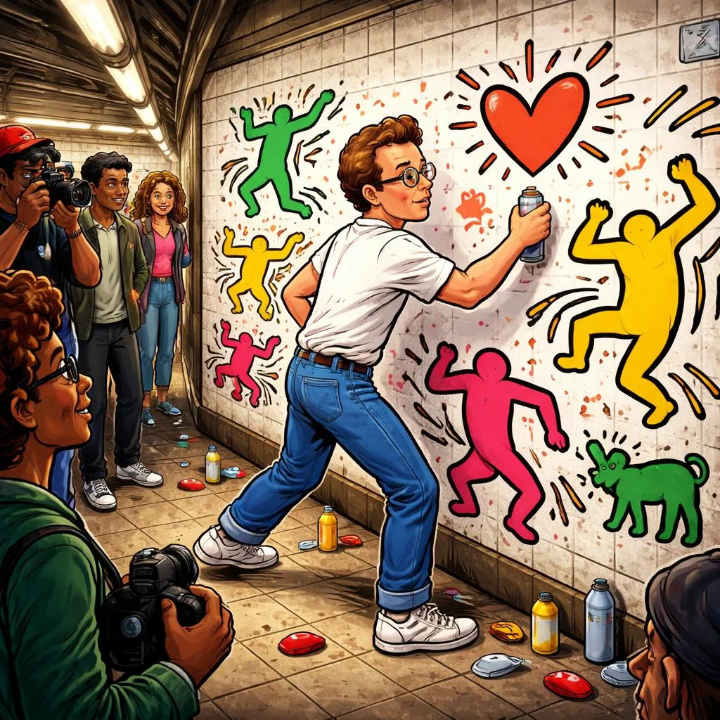 Which Artist Drew Dancing Figures on Subway Walls and Became a Star? Celebrity Story: Keith Haring