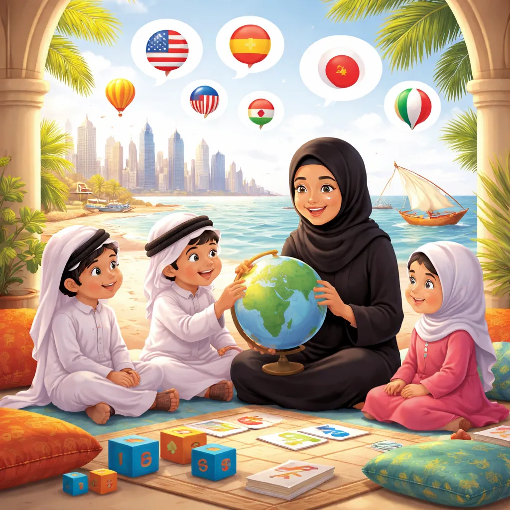 Which Desert Peninsula Nation Does Language Learning Reading: Qatar Introduce to Young Minds?