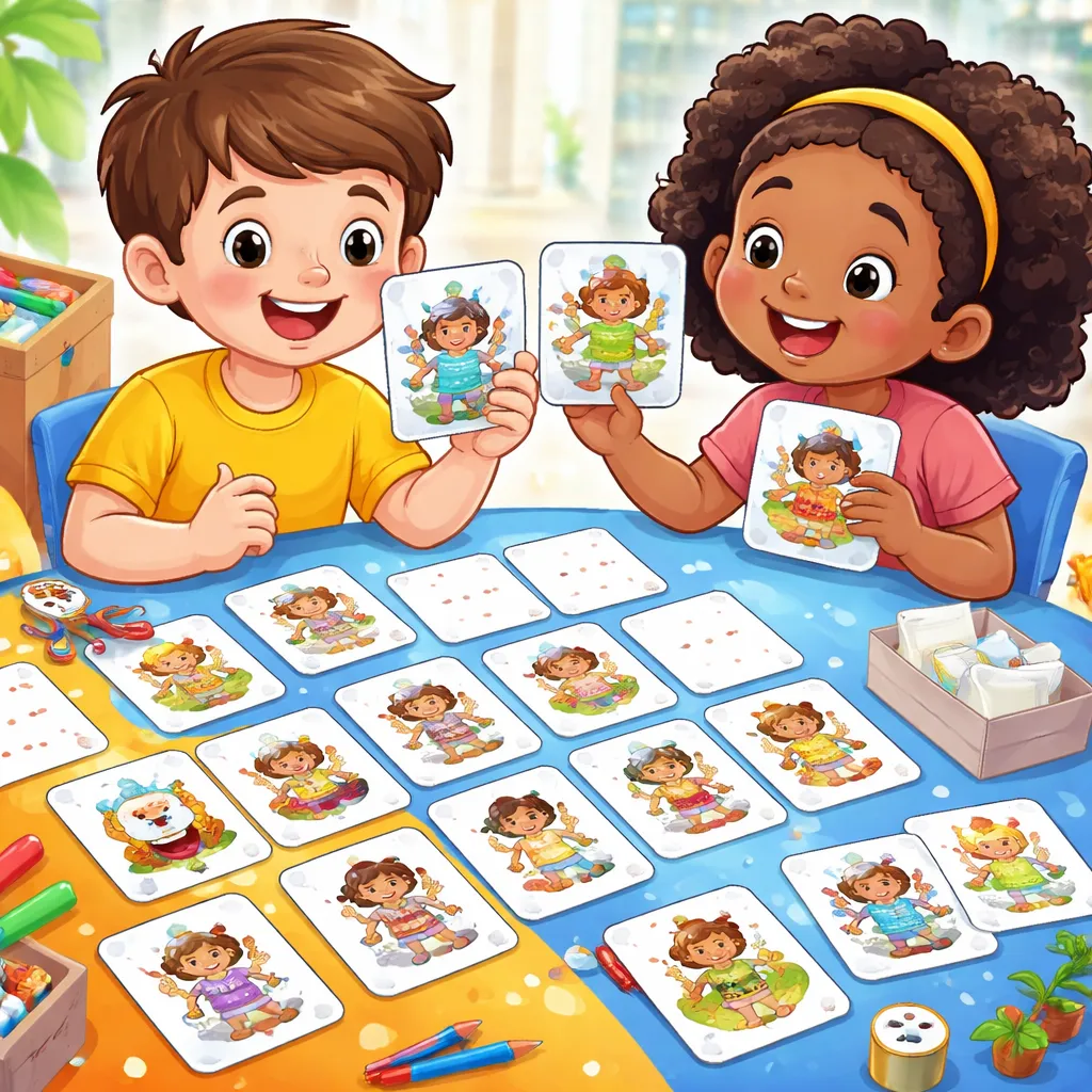 哪个DIY动词记忆卡牌游戏让学习动作词变得有趣和互动？