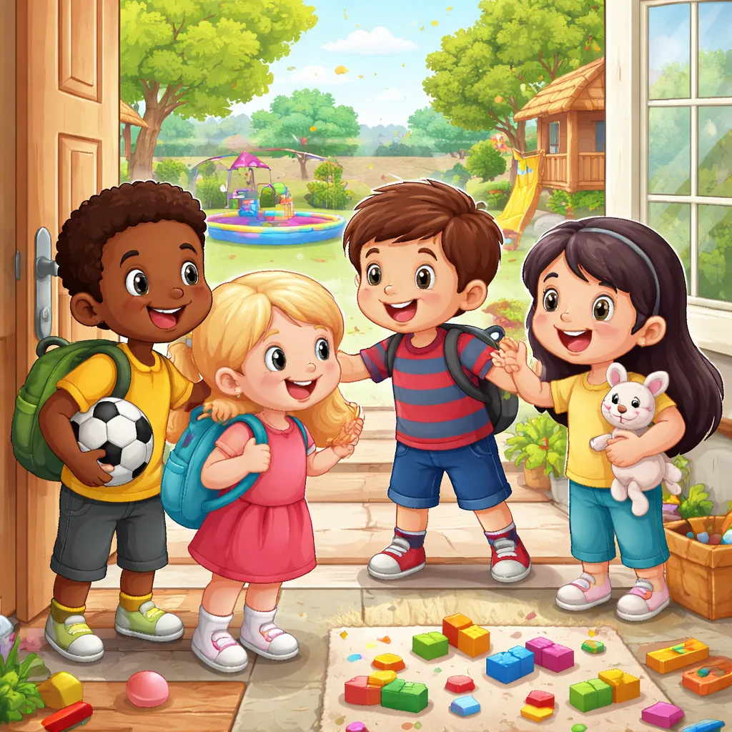 Which English Conversation for a Playdate Invitation Helps Children Make Friends and Share Fun Times?