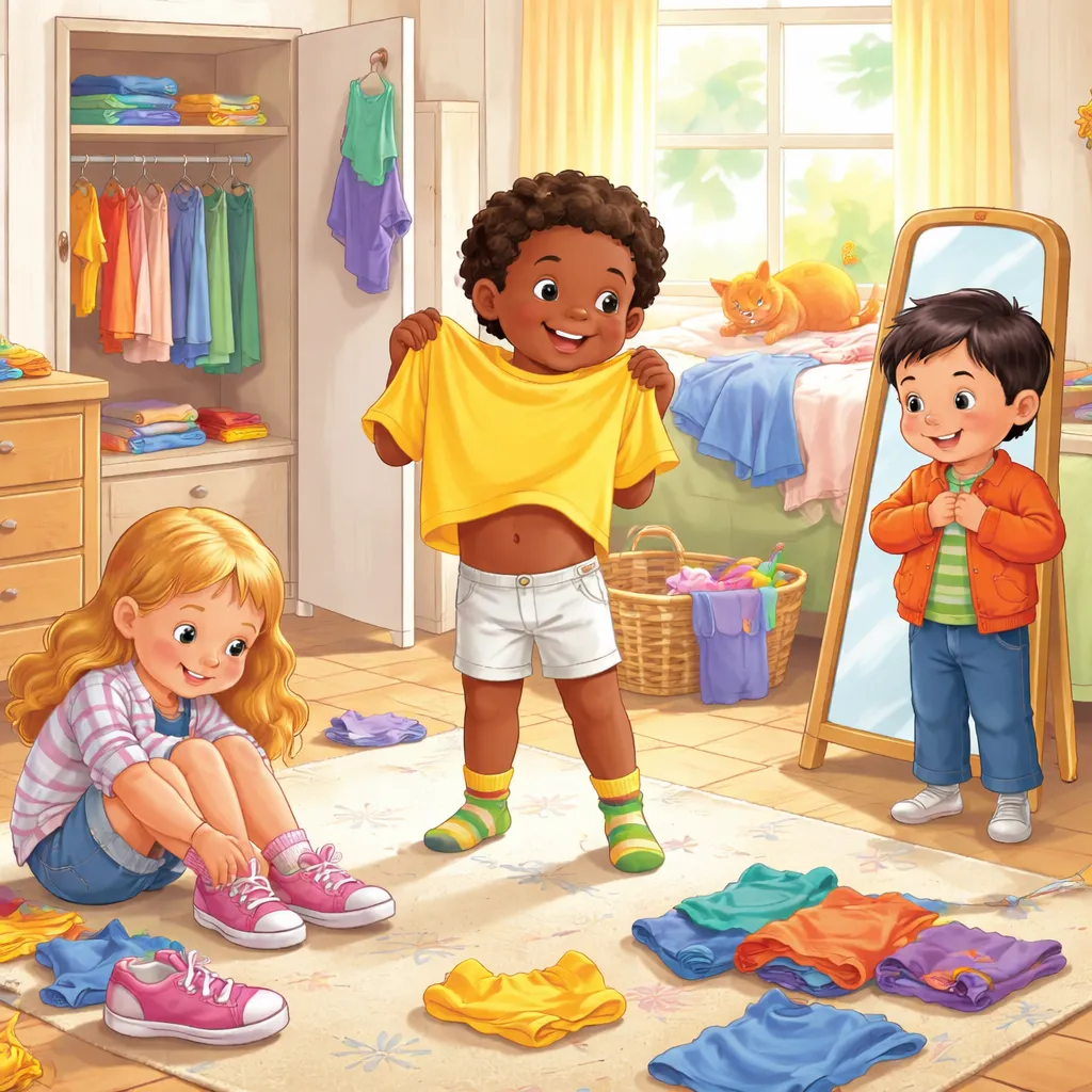 Which English Phrases for Getting Dressed Alone Build Independence and Confidence in Young Children?